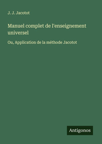 Manuel complet de l'enseignement universel