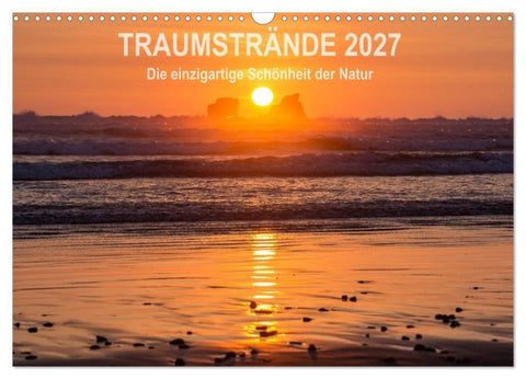 Kalender Traumstrände 2027 (Wandkalender 2027 DIN A3 quer), CALVENDO Monatskalender