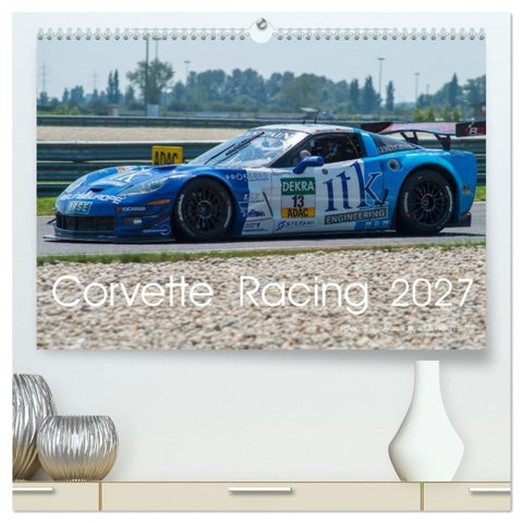 Corvette Racing 2027 (hochwertiger Premium Wandkalender 2027 DIN A2 quer), Kunstdruck in Hochglanz