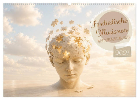 Fantastische Illusionen - Mystischer Kunstkalender (Wandkalender 2027 DIN A2 quer), CALVENDO Monatskalender