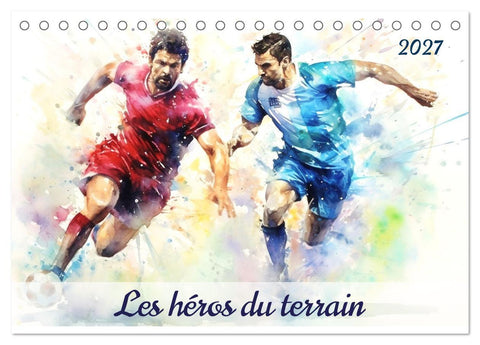 Les héros du terrain (Calendrier de bureau 2027 DIN A5 vertical), CALVENDO calendrier mensuel