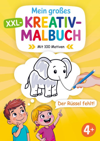 Mein großes XXL-Kreativmalbuch für Kinder ab 4 Jahren
