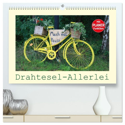 Drahtesel-Allerlei (hochwertiger Premium Wandkalender 2027 DIN A2 quer), Kunstdruck in Hochglanz