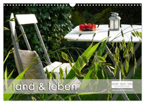 land und leben (Wandkalender 2027 DIN A3 quer), CALVENDO Monatskalender