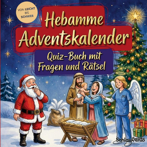 Hebamme-Adventskalender: Quiz-Buch mit Fragen und Rätsel
