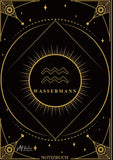 Edles Notizbuch Sternzeichen Wassermann | Designed by Alfred Herler