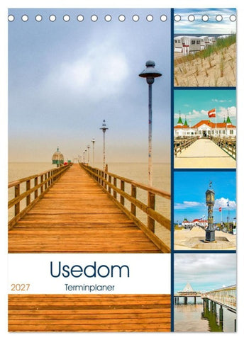 Usedom - Terminplaner (Tischkalender 2027 DIN A5 hoch), CALVENDO Monatskalender