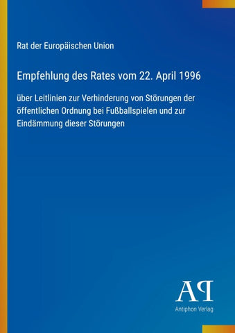 Empfehlung des Rates vom 22. April 1996