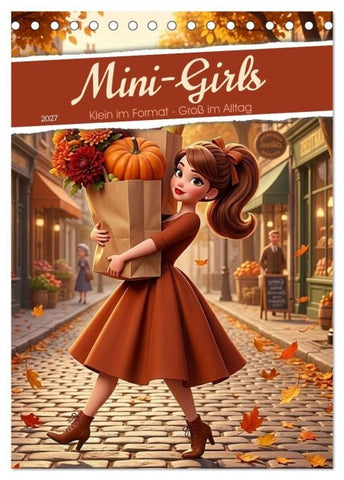 Mini-Girls (Tischkalender 2027 DIN A5 hoch), CALVENDO Monatskalender