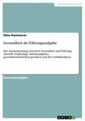 Gesundheit als Führungsaufgabe