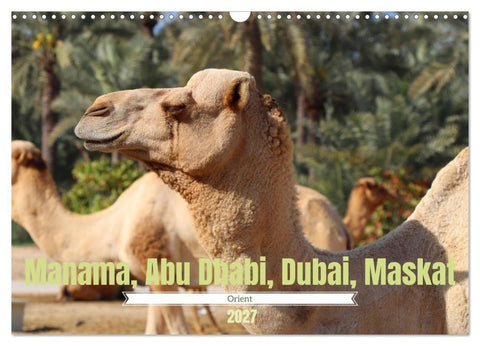 Orient - Manama, Abu Dhabi, Dubai, Maskat (Wandkalender 2027 DIN A3 quer), CALVENDO Monatskalender