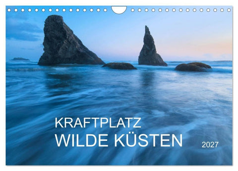 Kraftplatz Wilde Küsten (Wandkalender 2027 DIN A4 quer), CALVENDO Monatskalender