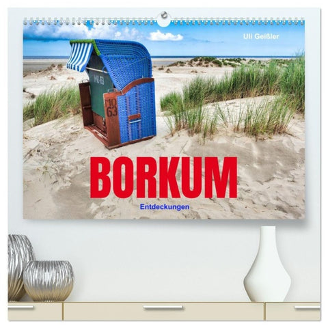 BORKUM Entdeckungen (hochwertiger Premium Wandkalender 2027 DIN A2 quer), Kunstdruck in Hochglanz
