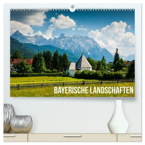 Bayerische Landschaften (hochwertiger Premium Wandkalender 2027 DIN A2 quer), Kunstdruck in Hochglanz