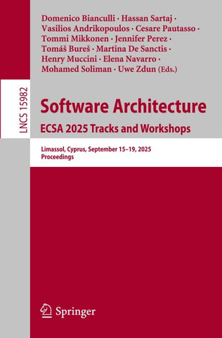Software Architecture. ECSA 2025 Tracks and Workshops