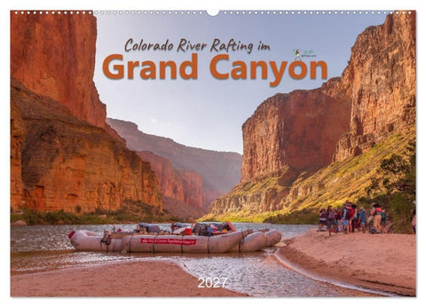 Colorado River Rafting im Grand Canyon (Wandkalender 2027 DIN A2 quer), CALVENDO Monatskalender