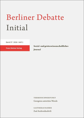 Berliner Debatte Initial 37 (2026) 1