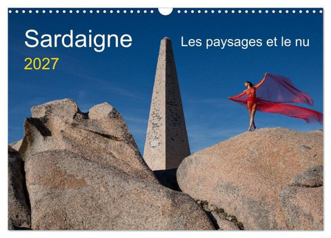 Sardaigne - Les paysages et le nu (Calendrier mural 2027 DIN A3 vertical), CALVENDO calendrier mensuel