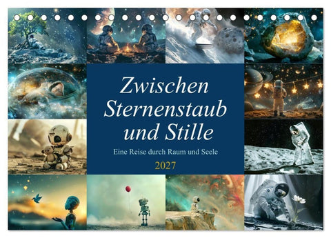 Zwischen Sternenstaub und Stille (Tischkalender 2027 DIN A5 quer), CALVENDO Monatskalender