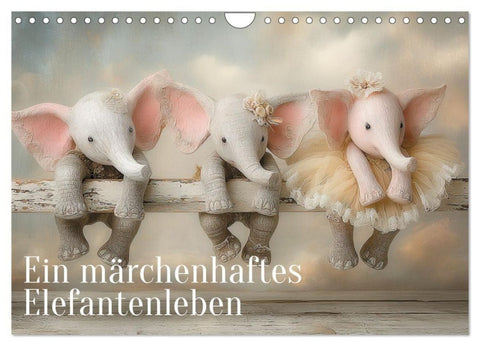 Ein märchenhaftes Elefantenleben (Wandkalender 2027 DIN A4 quer), CALVENDO Monatskalender