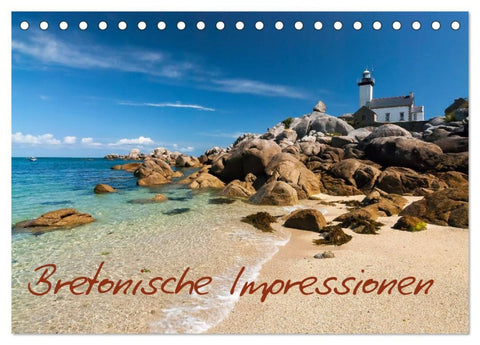 Bretonische Impressionen (Tischkalender 2026 DIN A5 quer), CALVENDO Monatskalender