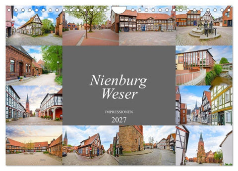 Nienburg Weser Impressionen (Wandkalender 2027 DIN A4 quer), CALVENDO Monatskalender