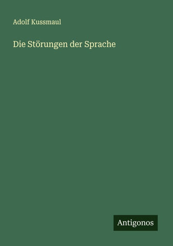 Die Störungen der Sprache