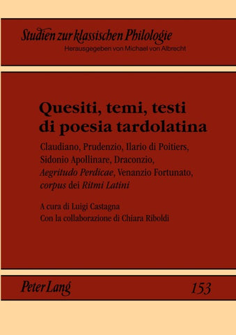 Quesiti, temi, testi di poesia tardolatina