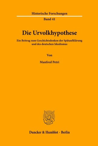 Die Urvolkhypothese.