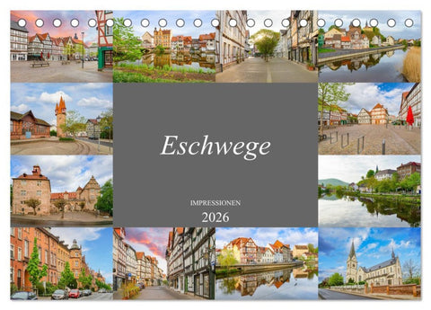 Eschwege Impressionen (Tischkalender 2026 DIN A5 quer), CALVENDO Monatskalender