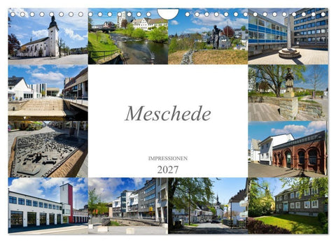 Meschede Impressionen (Wandkalender 2027 DIN A4 quer), CALVENDO Monatskalender