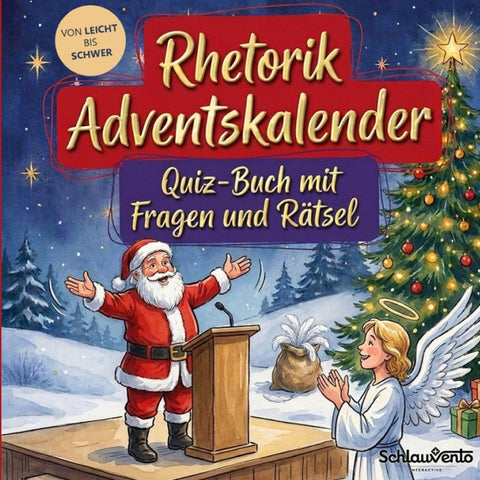 Rhetorik-Adventskalender: Quiz-Buch mit Fragen und Rätsel