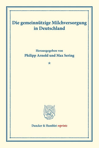 Die gemeinnützige Milchversorgung in Deutschland.