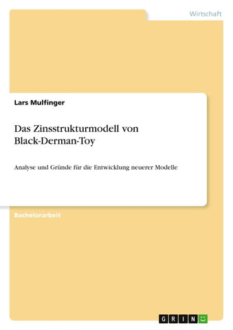 Das Zinsstrukturmodell von Black-Derman-Toy