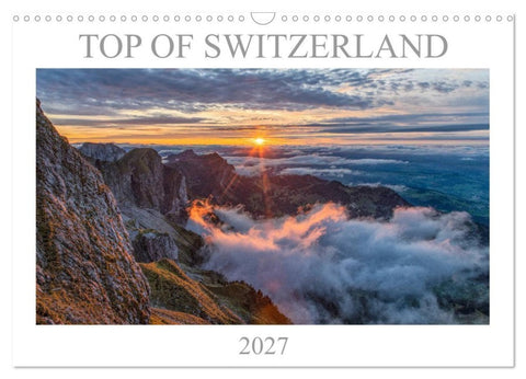 Top of Switzerland (Wandkalender 2027 DIN A3 quer), CALVENDO Monatskalender