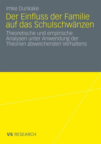 Der Einfluss der Familie auf das Schulschwänzen