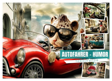Autofahrer-Humor (Wandkalender 2027 DIN A2 quer), CALVENDO Monatskalender