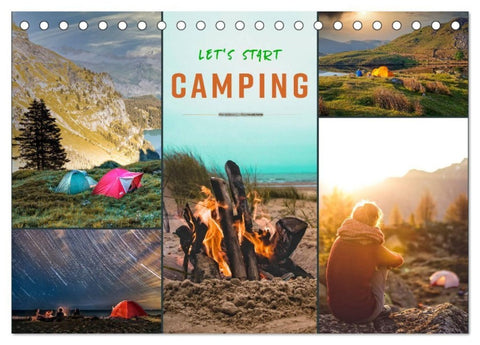 Let's start Camping (Tischkalender 2027 DIN A5 quer), CALVENDO Monatskalender