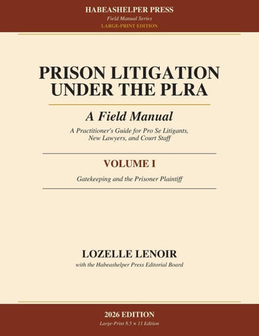 Prison Litigation Under the PLRA