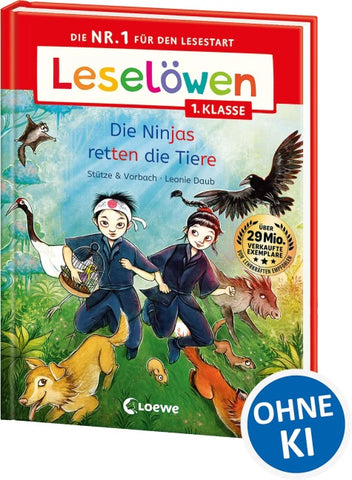 Leselöwen 1. Klasse - Die Ninjas retten die Tiere