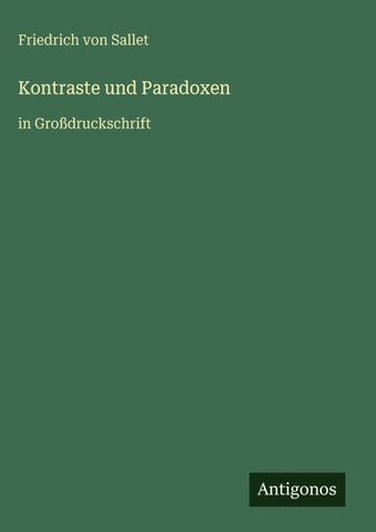 Kontraste und Paradoxen