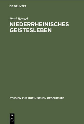 Niederrheinisches Geistesleben