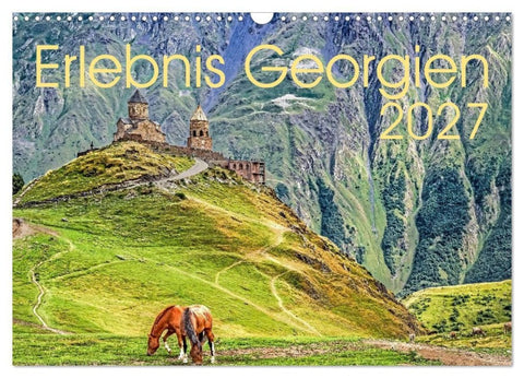 Erlebnis Georgien (Wandkalender 2027 DIN A3 quer), CALVENDO Monatskalender