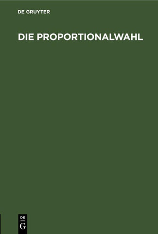 Die Proportionalwahl