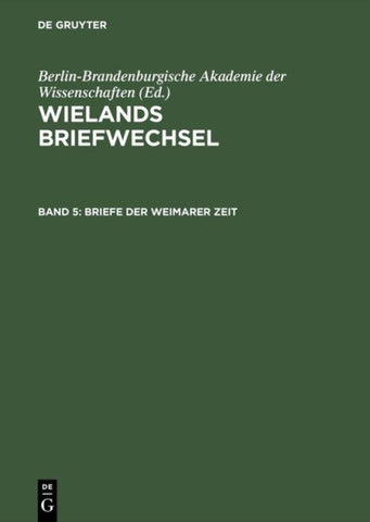 Briefe der Weimarer Zeit