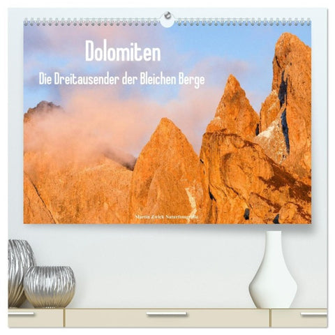 Dolomiten - Die Dreitausender der Bleichen Berge (hochwertiger Premium Wandkalender 2027 DIN A2 quer), Kunstdruck in Hochglanz
