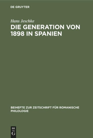 Die Generation von 1898 in Spanien