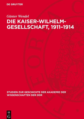 Die Kaiser-Wilhelm-Gesellschaft, 1911–1914