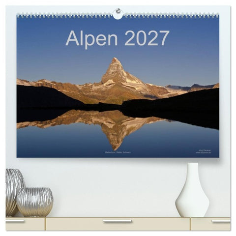 Alpen (hochwertiger Premium Wandkalender 2027 DIN A2 quer), Kunstdruck in Hochglanz