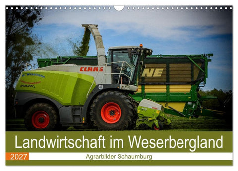 Landwirtschaft im Weserbergland (Wandkalender 2027 DIN A3 quer), CALVENDO Monatskalender